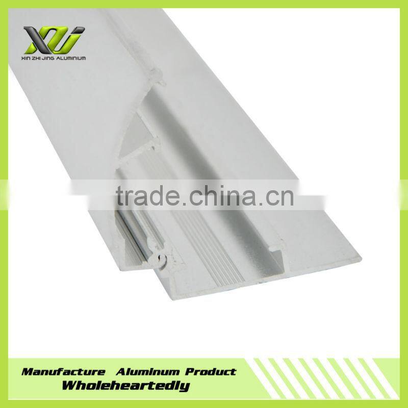 Types of extruded custom silver anodized aluminum profile