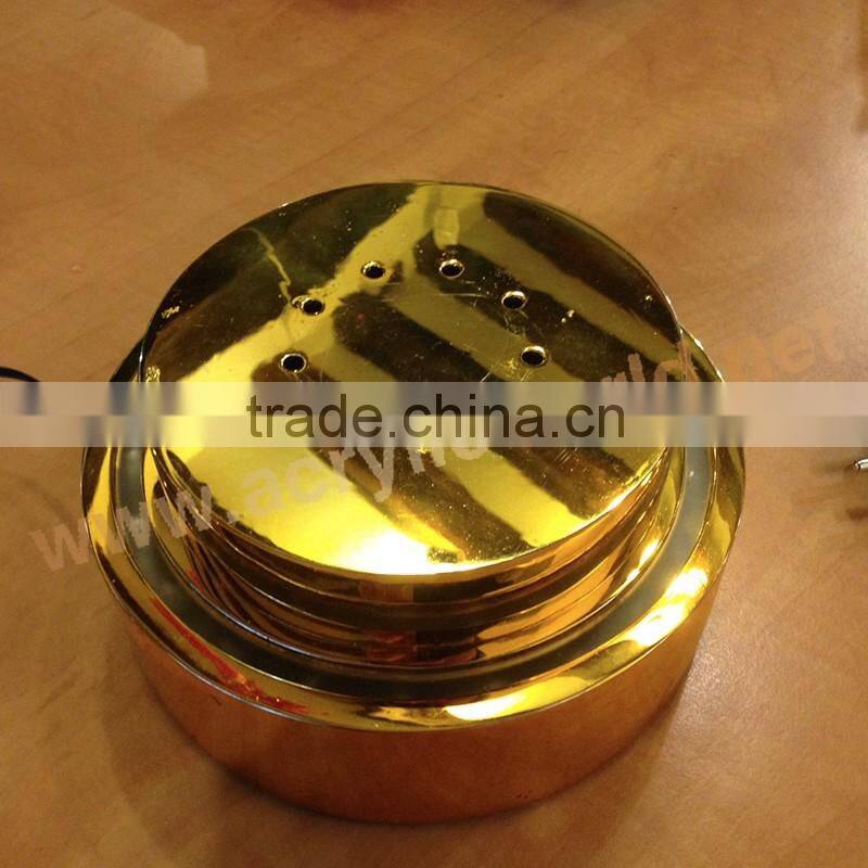 acrylic single wine bottle display with led illuminated