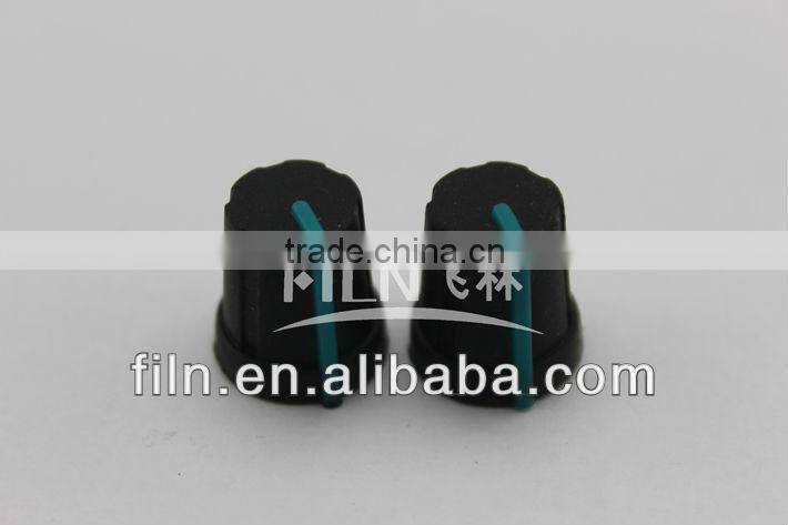 miniature round colored plastic guitar control knob