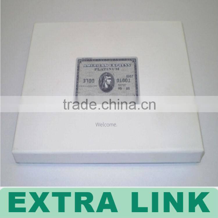 Custom Logo Printed Decorative paper box with clear plastic cover