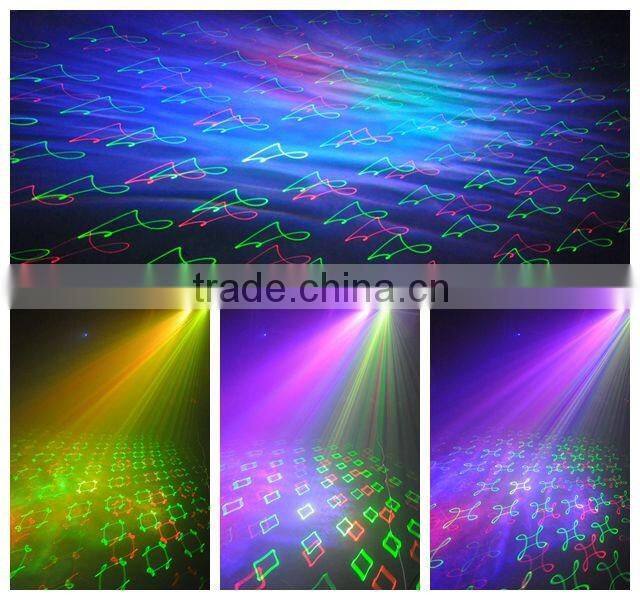 3W RGB LEDs and 150mW RGY Multi-Effect Laser Light