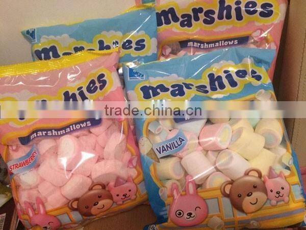150g Bags packing vanilla flavoured halal marshmallow