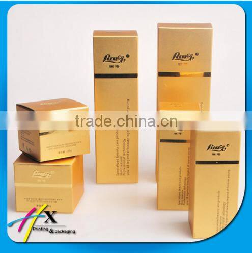 Factory price black cosmetic box with window