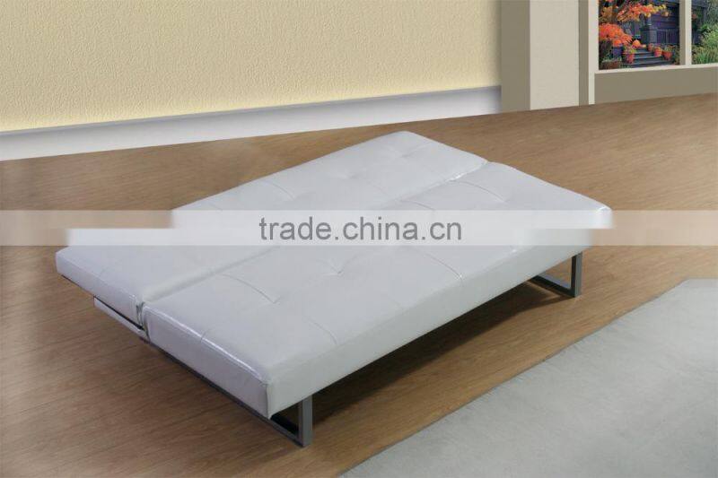 Promotional faux leather cheap foldable functional sofabed