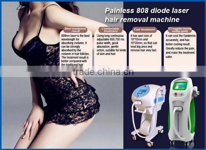 2014 new design 808nm system hair removal diode laser
