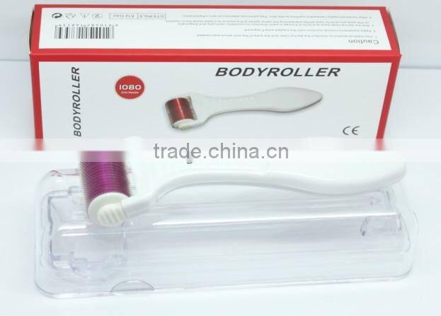 2014 best seller cosmetic 1.5mm,1.0mm 1080 body skin derma roller/skin roller-L008