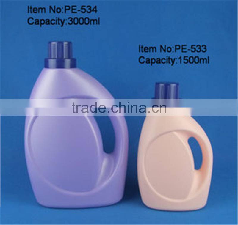 3000ml and 1500ml HDPE liquid laundry detergent bottles/dishwashing liquid bottles