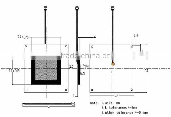 Small 1dbi Ceramic UHF RFID Antenna used on metal