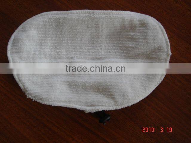 White steam mop pad
