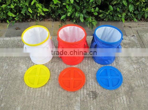 foldable pet food bin collapsible pet food container nylon dog food barrel