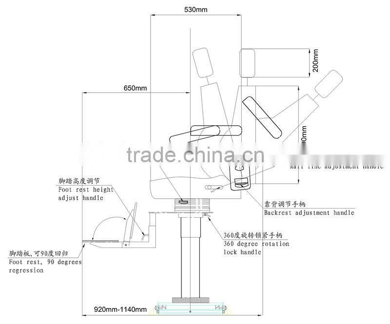 China supplier driver's boat seat for rail type ship