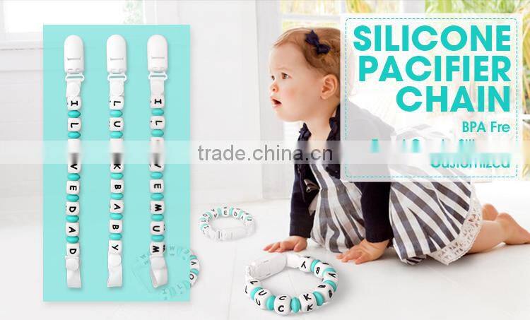 Kean factory wholesale Innovation design new born baby teething pacifier clips