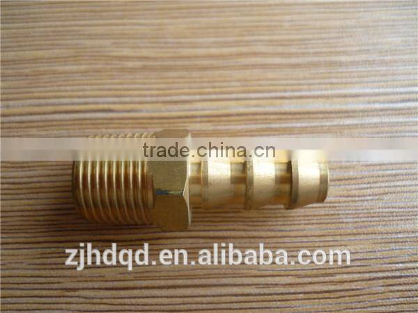 brass threaded connector , brass connector with sleeve for rubber hose male, 1/8"-3/4" ID(mm)6mm 8mm 10mm 12mm