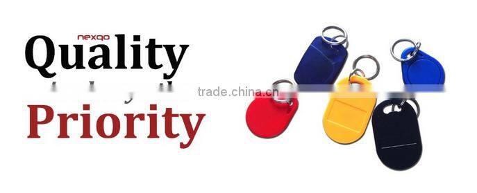 Embossed leather 125KHz key fob tag