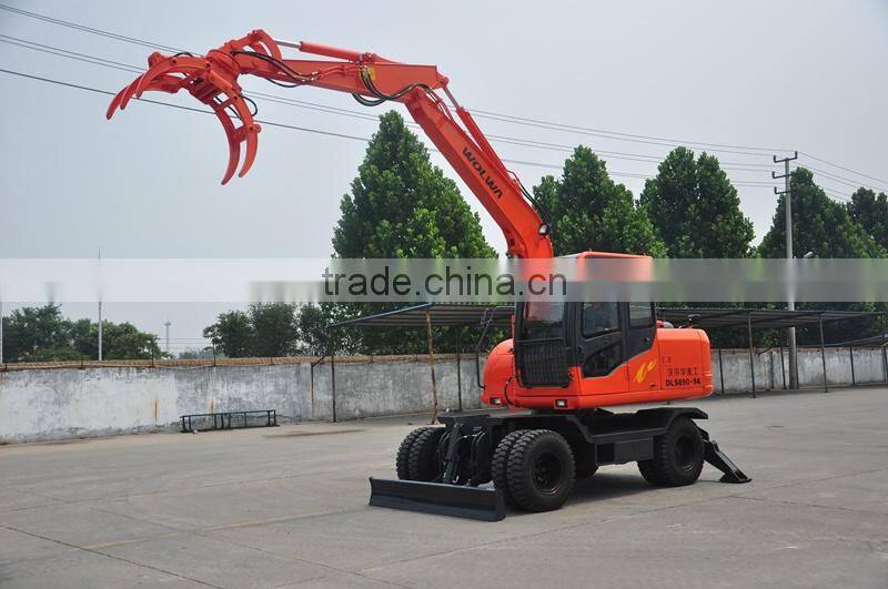 8ton wheel log excavator for sale