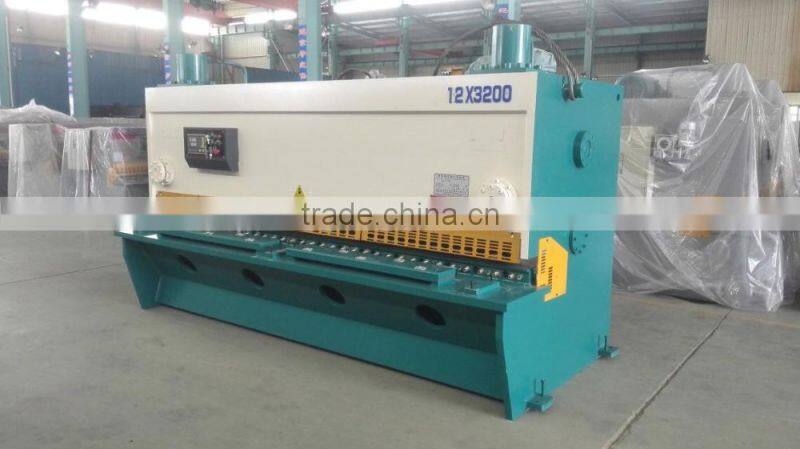 QC12-12x3200 Metal shearing machine NC controller Guillotine Cutter 12mm