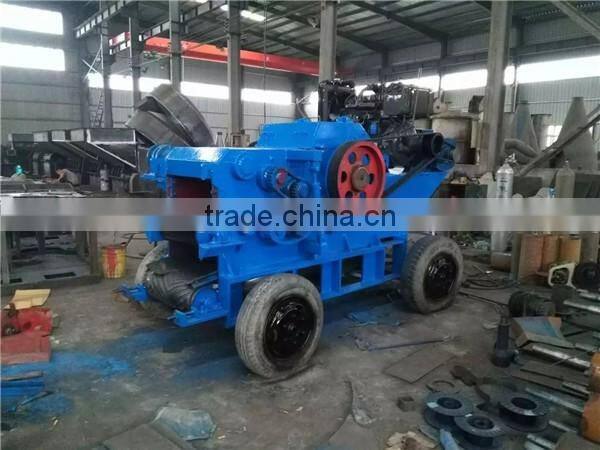 Industrial Mobile Wood Chipper/wood crusher machine with 4 Wheels