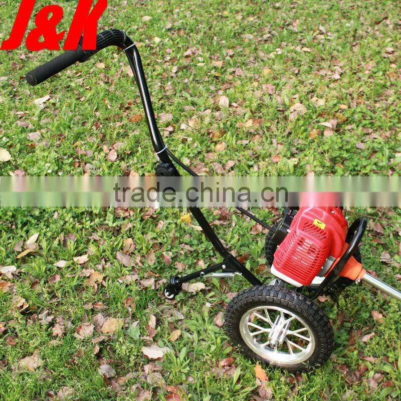 1E44F 51.7CC 2 STROKE Hand Push - Type mini Rice Corn Harvester with Wheel