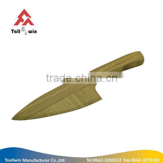high quality bamboo bread knife with bread board set