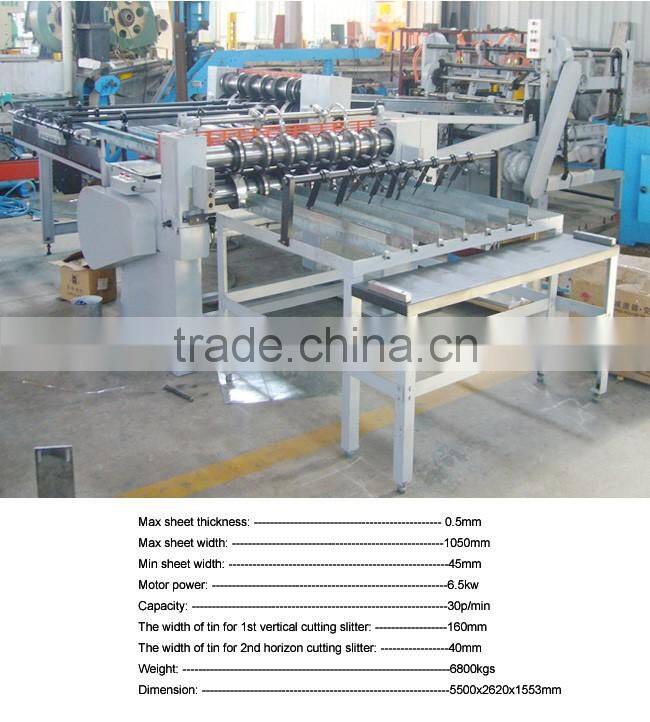 Automatic tin can body cutting machine for food can