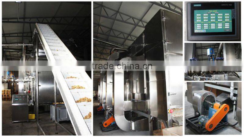 Walnut kernel Multiple layer continuous type mesh belt dryer