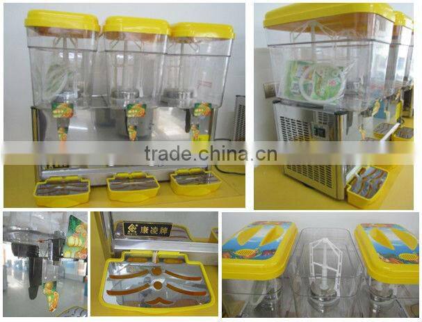 18L 2 tanks blue color Juice Dispenser for beverage