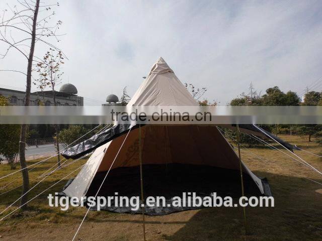 5~8 People Large Bell-shaped Camping Outdoor Waterproof Relief Tents