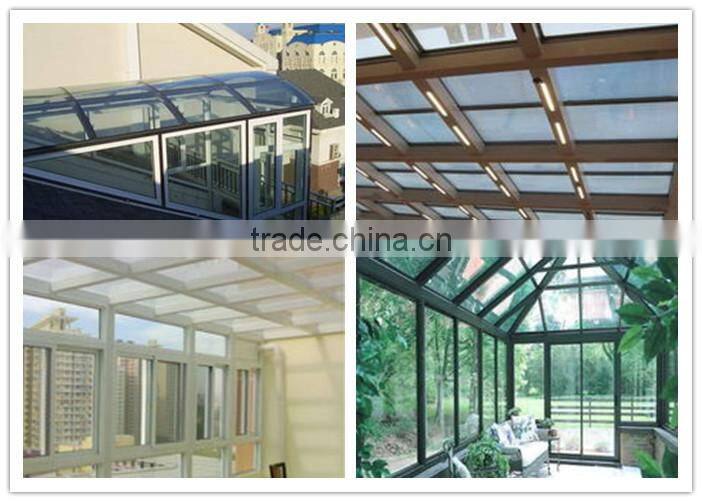 CCC insulated soundproof flat glass skylight