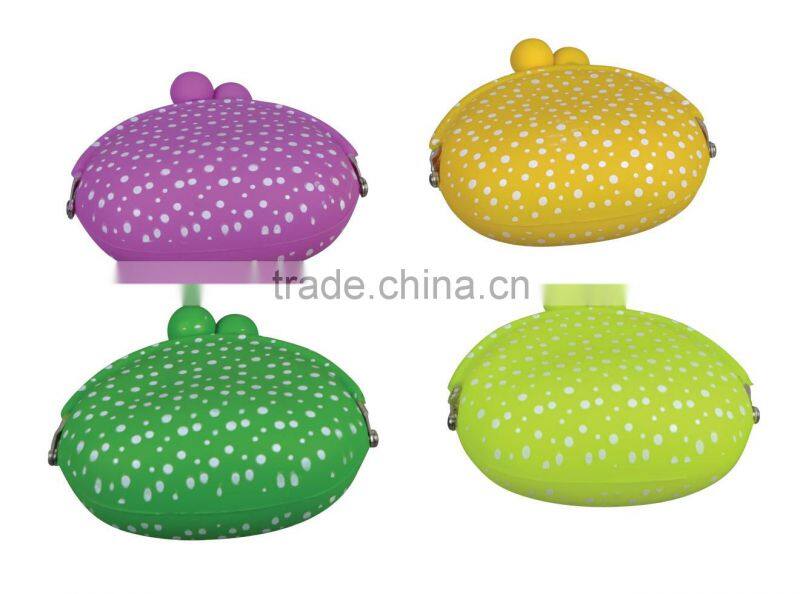 Mini Good Selling Silicone Wallet/silicone ladys purse