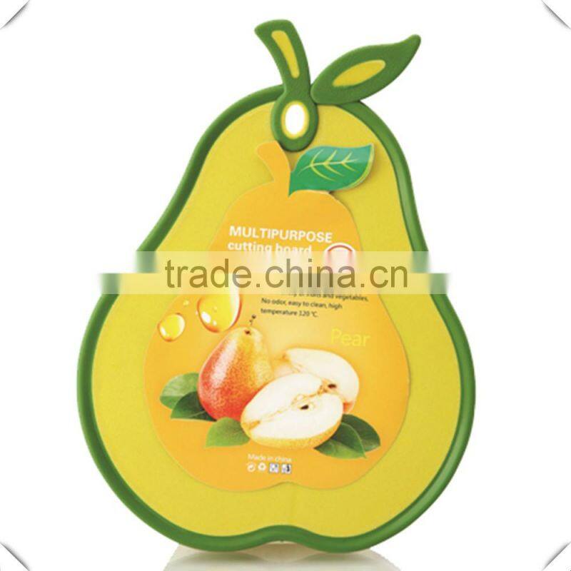 High quality food grade peach shape pp bread cutting board with competitive price for sale