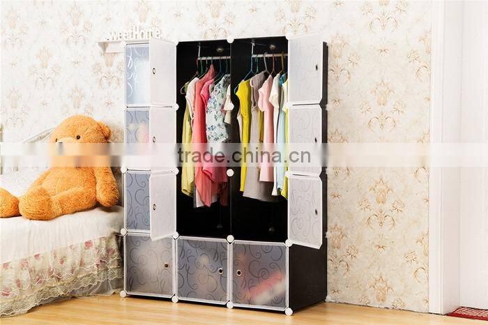 Interlocking PP Storage Shelves Cube Modular Shoe Rack Book Shelves Multi-Function Organizer