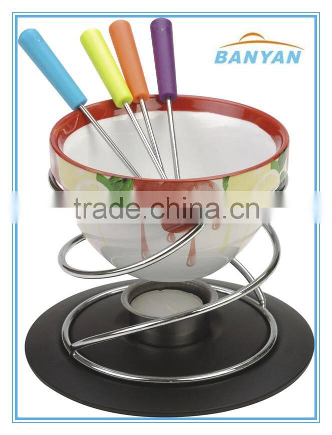 Fondue set, chocolate fondue set, mini fondue set, stainless steel fondue set, ceramic fondue set, cheese fondue set,