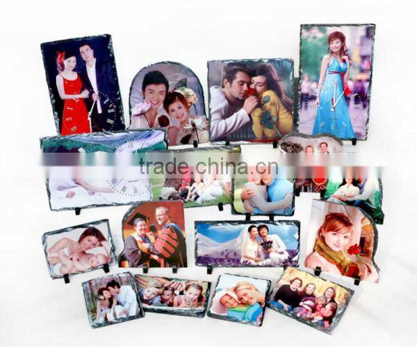 Water Proof Photo Frame Sublimation Slate Rock