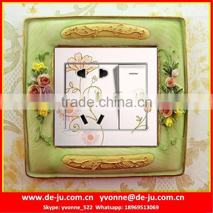 Classic Green Square Switch Protection Cover Sticker