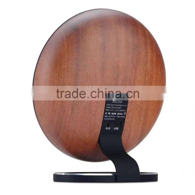 Retro Solid Wood Stereo Wireless Bluetooth Loudspeaker Box