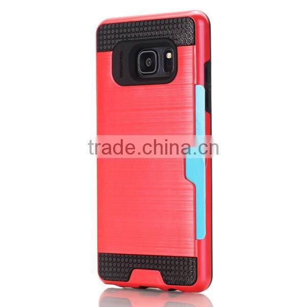 Drawbench phone case with card slot phone hull TPU + PC material back cover for Samsung Note 7