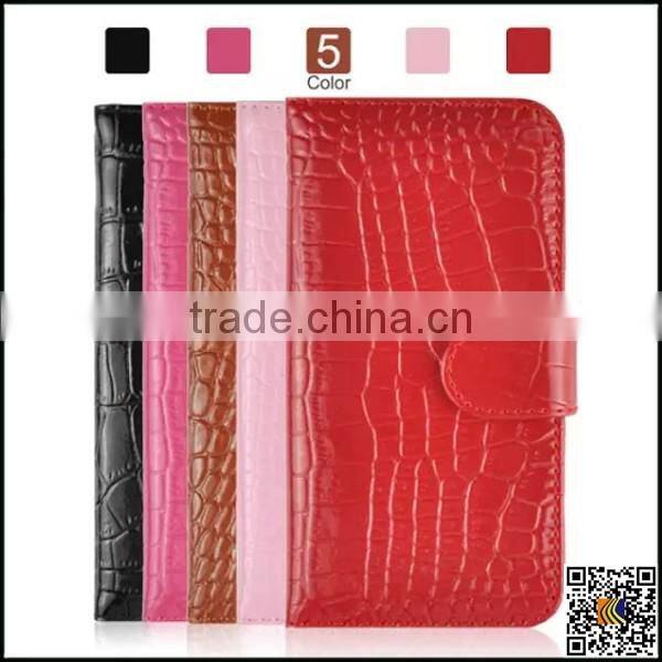 For iPhone 6 Leather Wallet Case, crocodile pattern Case for iPhone 6 Plus