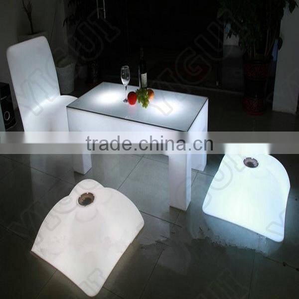 LED Modern Plastic Led Furniture Color Changing Single Led Sofa Chairs