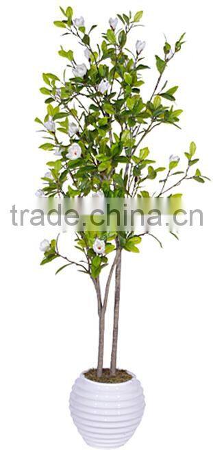 indoor Home garden decorative 250cm Height make artificial green live magnolia bonsai tree EXLYPZ06 0509