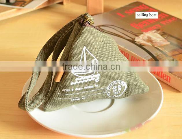 Canvas restore ancient ways wallet rice dumpling coin purse