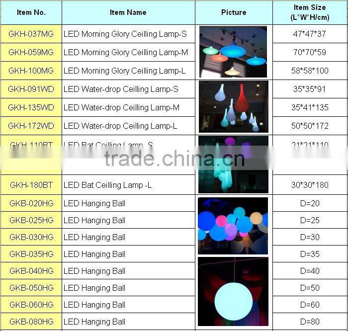 LED Hanging Lamp with Light Color Change GKH-037MG