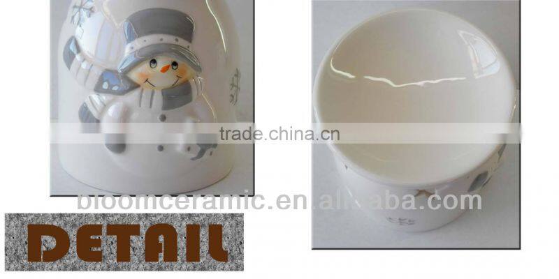 White ceramic candle burner