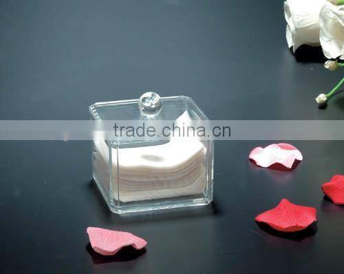 hot selling transparent cotton pads cosmetic organizer