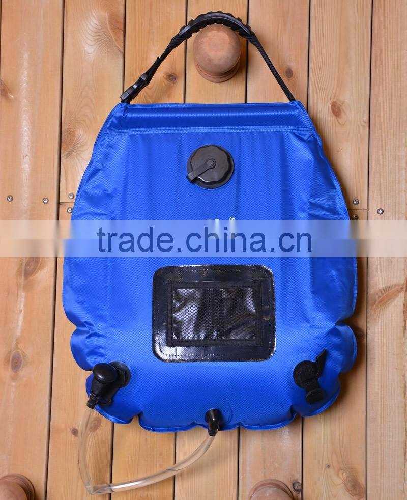 (C1021)outdoor camping equipment hanging solar shower bag 20L