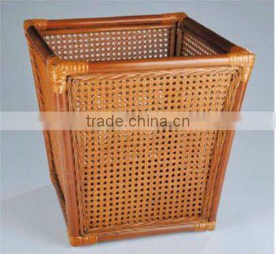 Hotel rattan towel basket