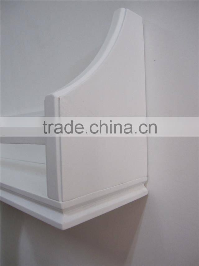 white modern bedroom furniture Wooden Wall Shelf