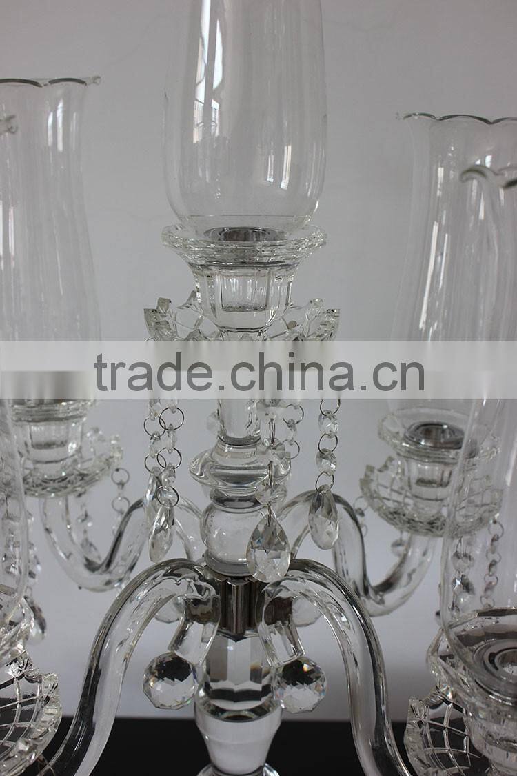 Jingyage modern crystal candelabra for wedding centerpiece
