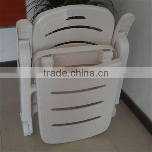 Plastic folding beach chair swimming pool white chair