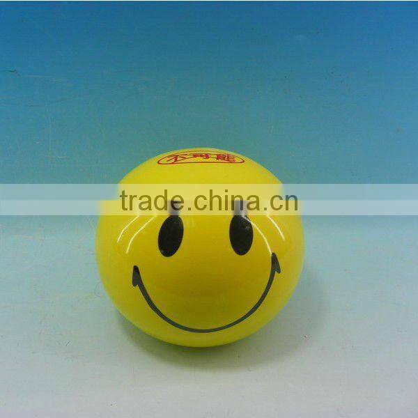 Round Smiling face ceramic piggy bank