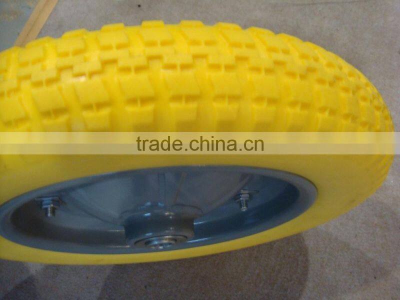 flat free tire pu wheel 13*3 /3.00-8